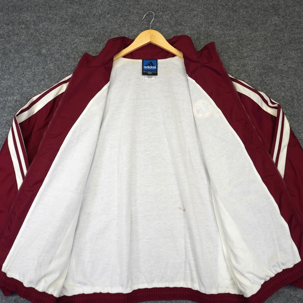 Vintage Adidas Track Jacket Men XL Washington Redskins Full Zip Windbreaker Y2K - Picture 3 of 12